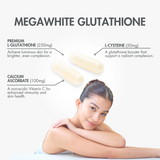 VITAPACK Megawhite Glutathione Gluta Skin Whitening Antioxidant Supplement Set of 2 Boxes (40 caps)